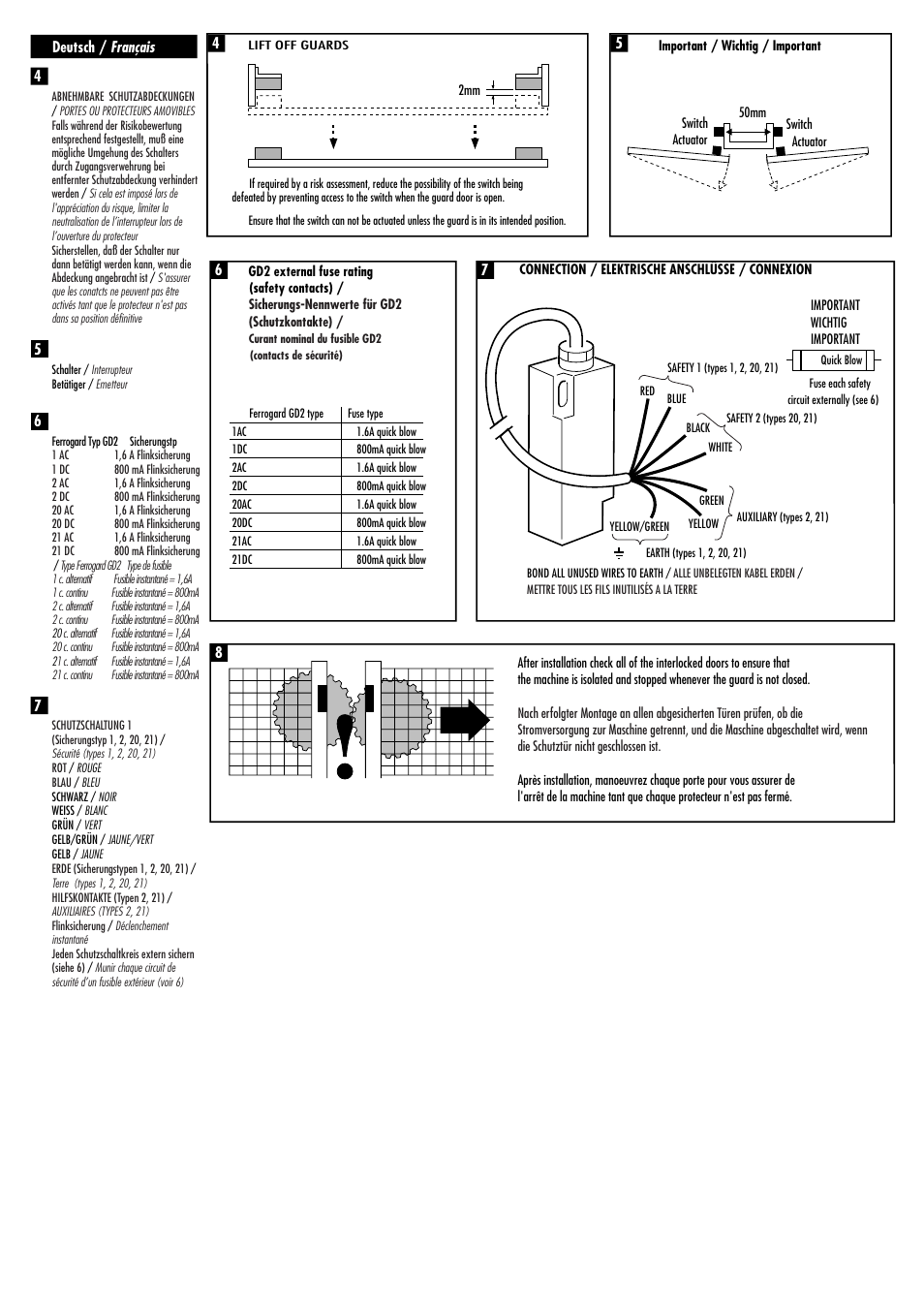 Rockwell Automation FERROGARD GD2 Magnetically Actuated Interlock Switch User Manual | Page 2 / 4