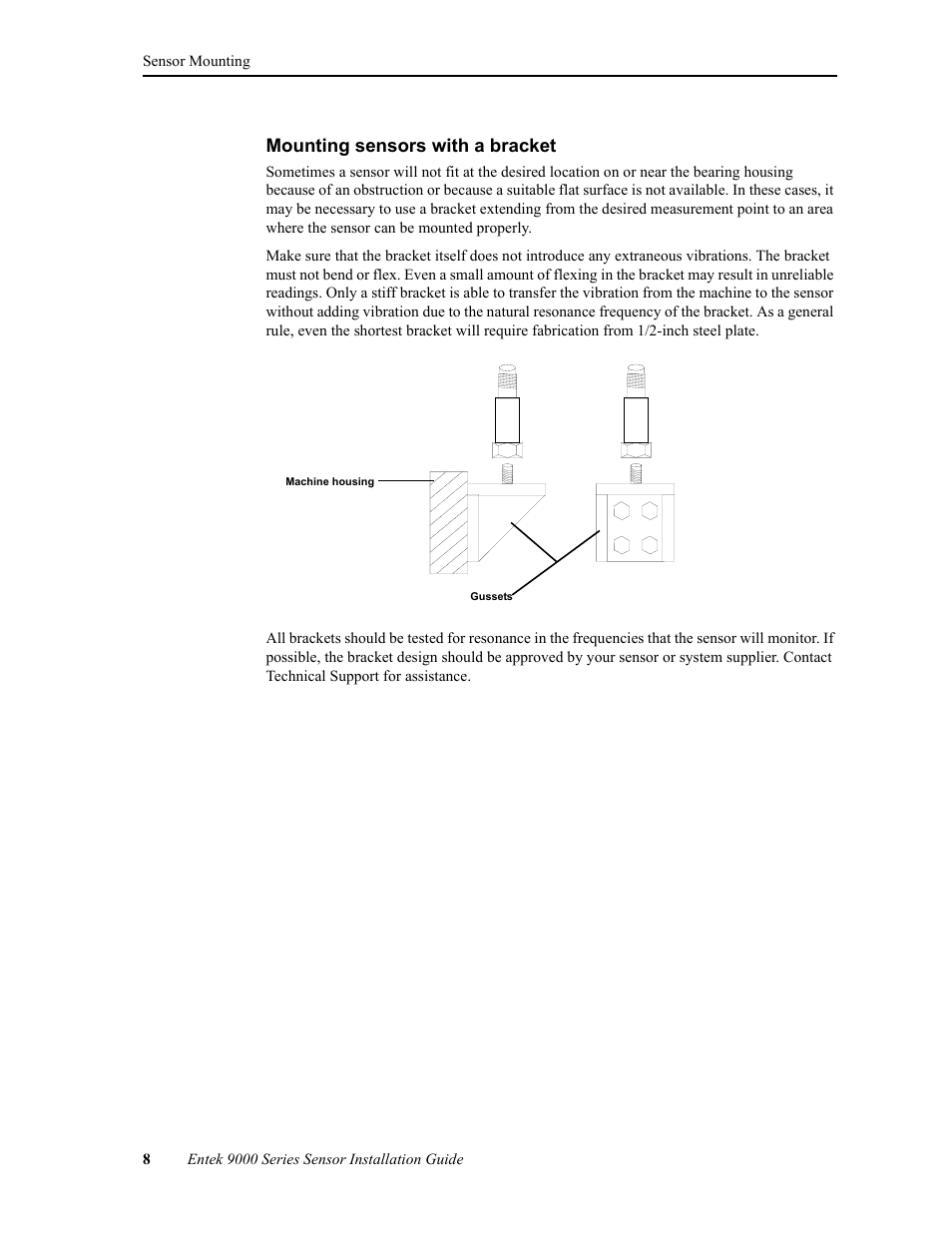 Mounting sensors with a bracket | Rockwell Automation 9000 Series Sensor User Manual | Page 16 / 30