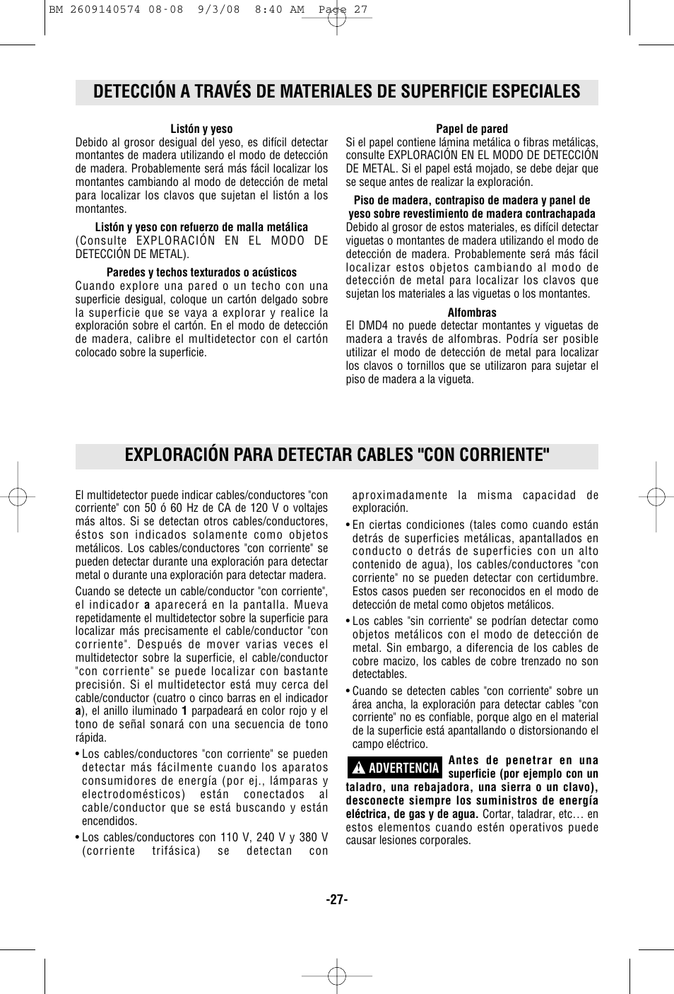 Bosch Multi-Detector DMD4 User Manual | Page 27 / 32