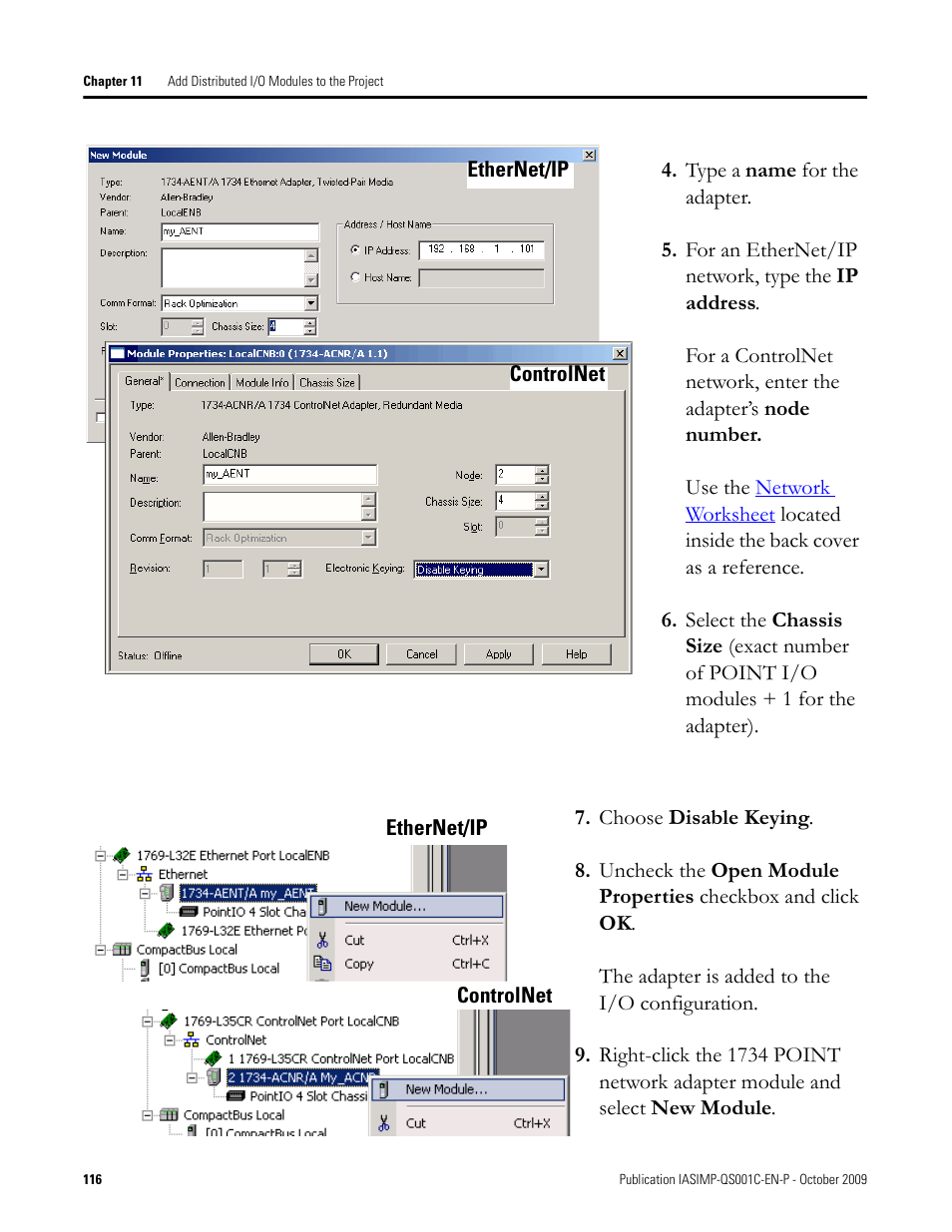 Rockwell Automation 1769-L3xx CompactLogix System Quick Start User Manual | Page 116 / 219