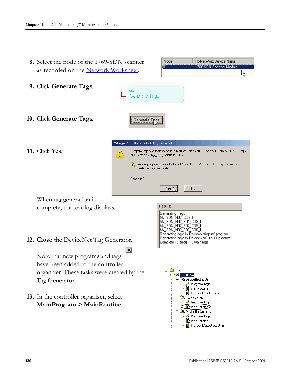Rockwell Automation 1769-L3xx CompactLogix System Quick Start User Manual | Page 130 / 219