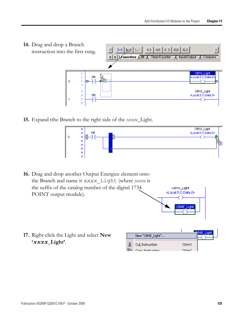 Rockwell Automation 1769-L3xx CompactLogix System Quick Start User Manual | Page 131 / 219