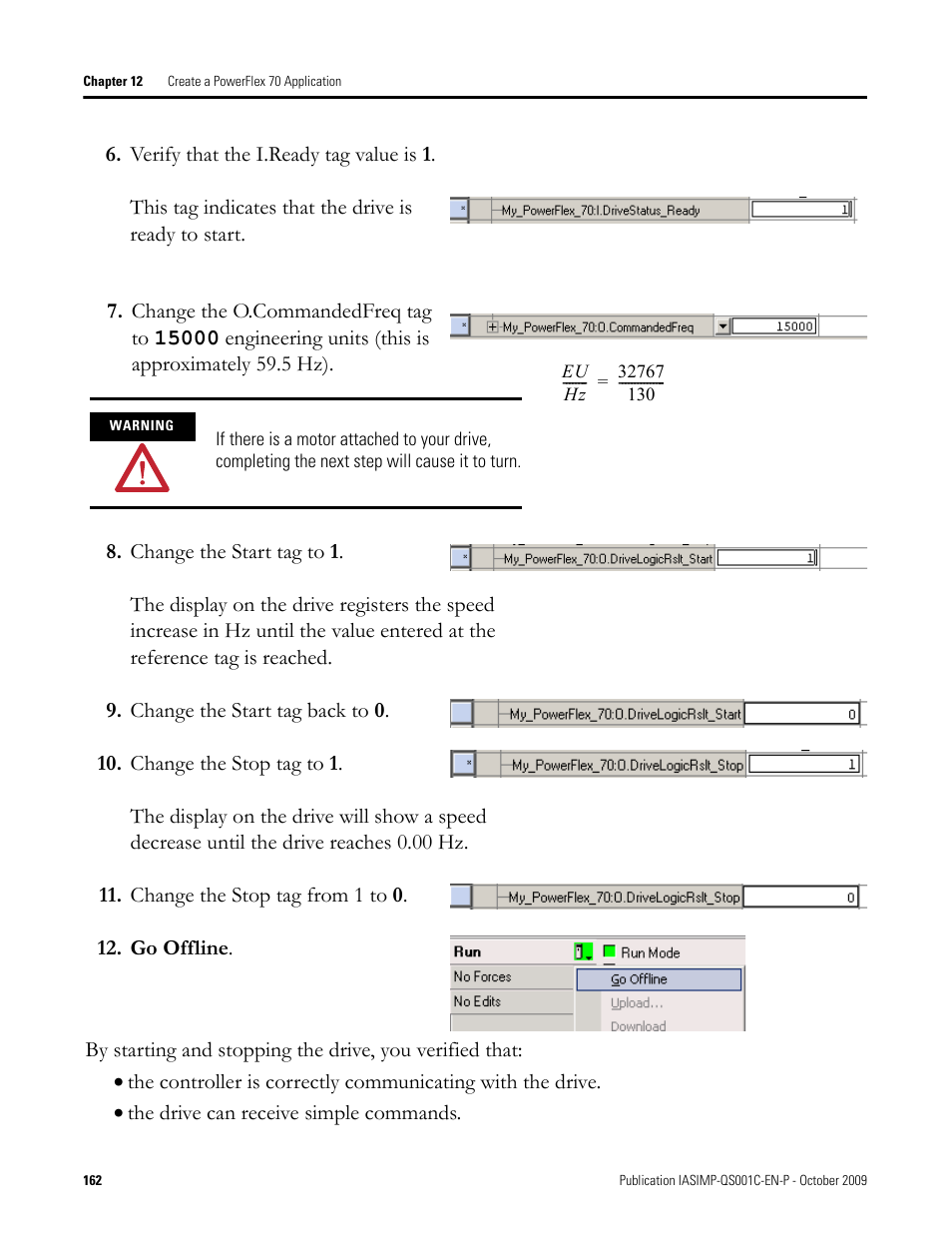 Rockwell Automation 1769-L3xx CompactLogix System Quick Start User Manual | Page 162 / 219