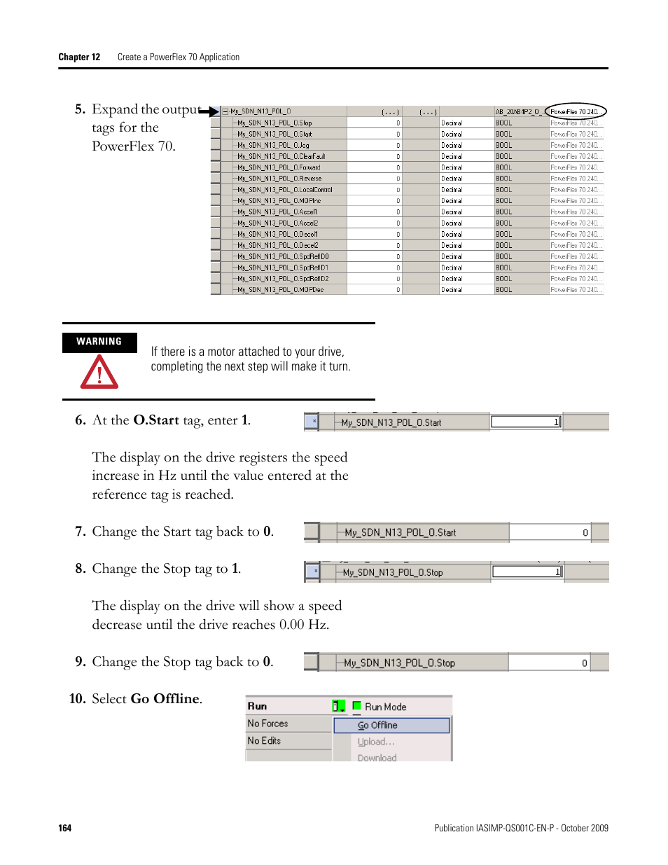 Rockwell Automation 1769-L3xx CompactLogix System Quick Start User Manual | Page 164 / 219