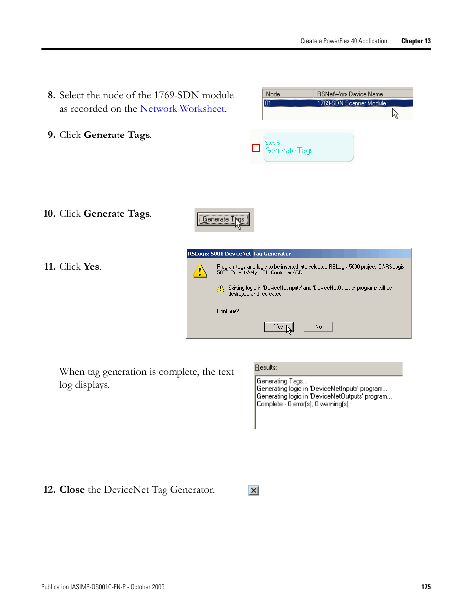 Rockwell Automation 1769-L3xx CompactLogix System Quick Start User Manual | Page 175 / 219