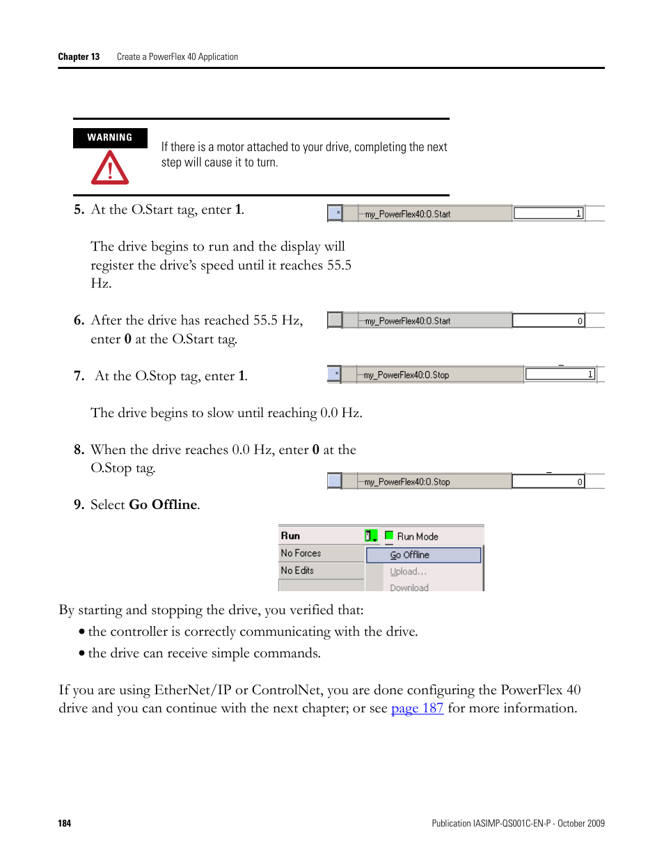 Rockwell Automation 1769-L3xx CompactLogix System Quick Start User Manual | Page 184 / 219