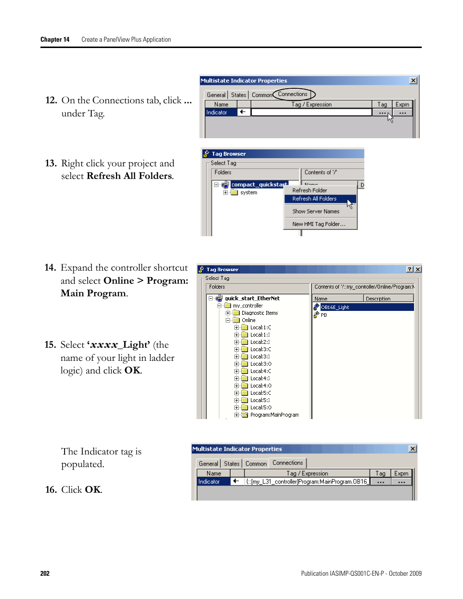 Rockwell Automation 1769-L3xx CompactLogix System Quick Start User Manual | Page 202 / 219