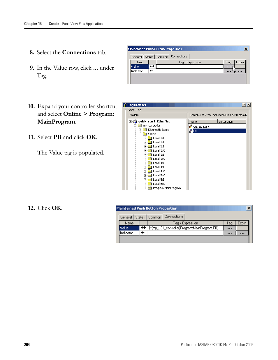Rockwell Automation 1769-L3xx CompactLogix System Quick Start User Manual | Page 204 / 219