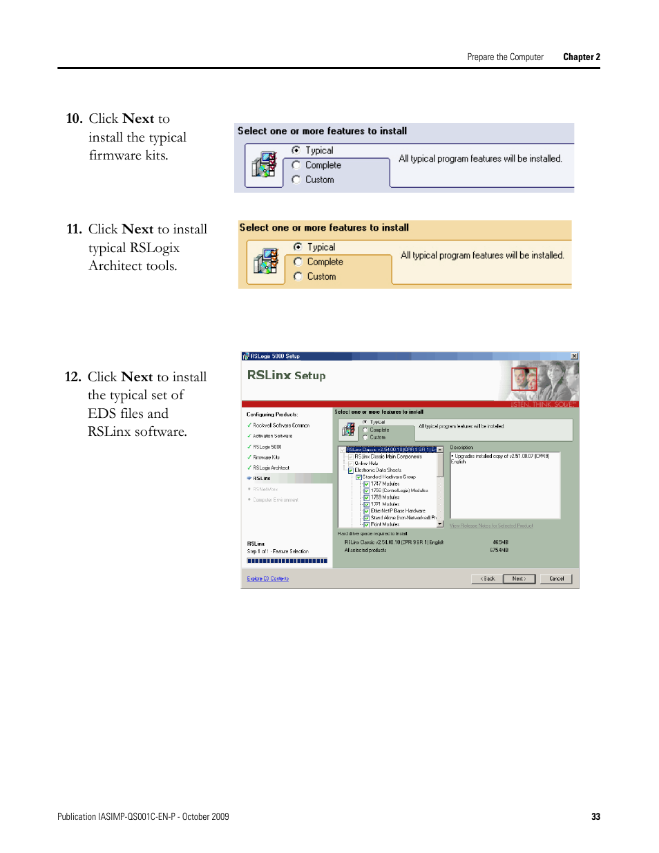 Rockwell Automation 1769-L3xx CompactLogix System Quick Start User Manual | Page 33 / 219