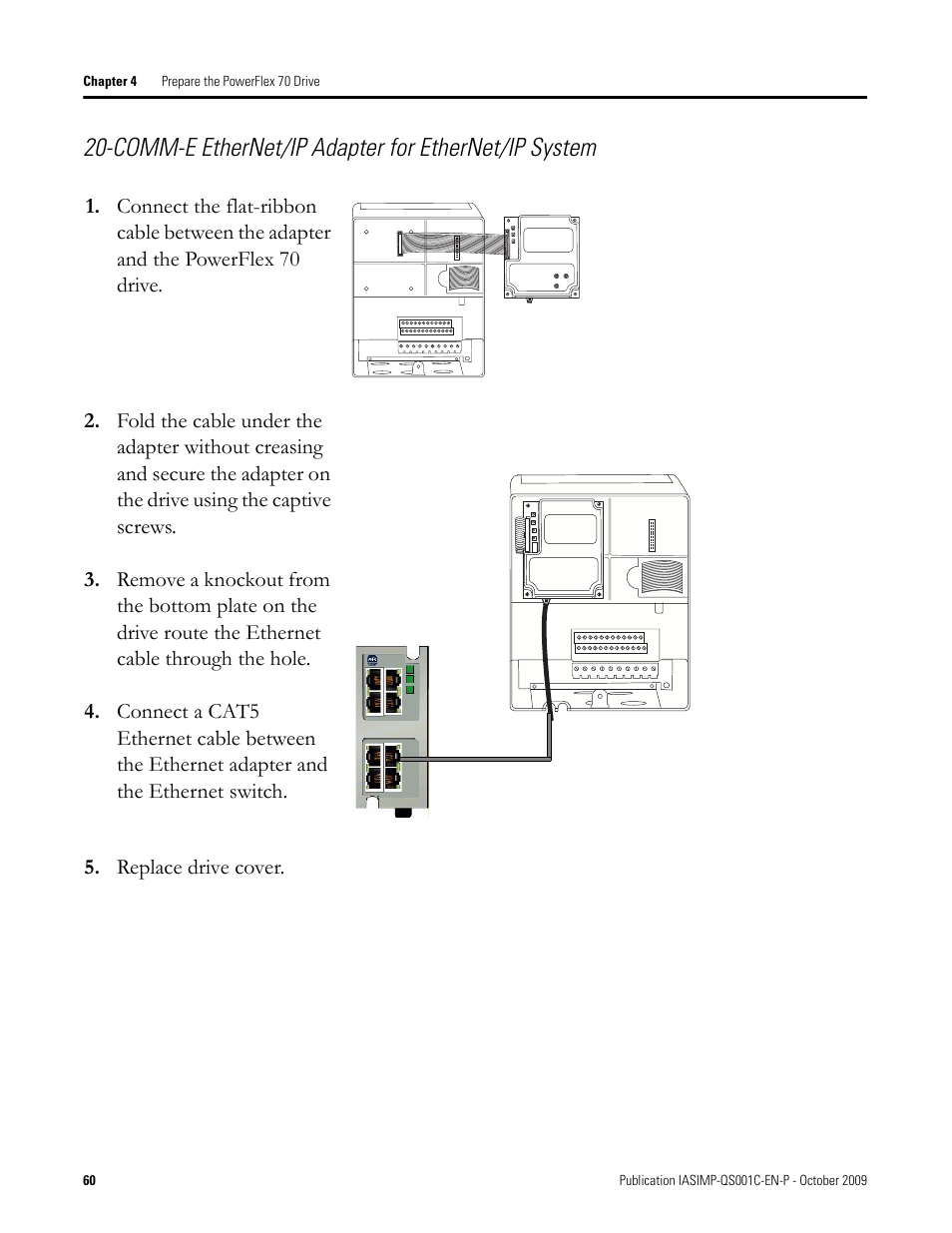 Comm-e ethernet/ip adapter for ethernet/ip system | Rockwell Automation 1769-L3xx CompactLogix System Quick Start User Manual | Page 60 / 219