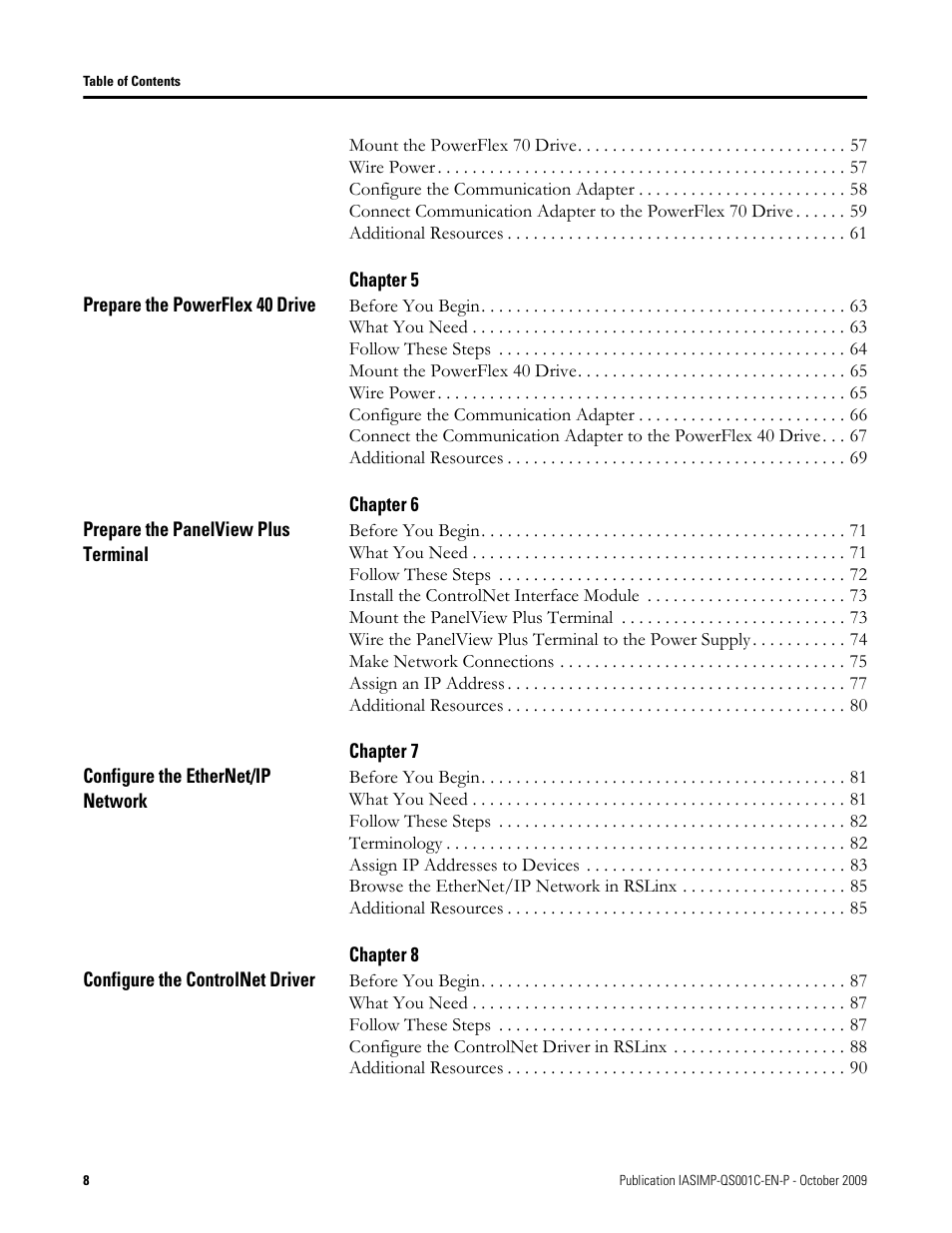 Rockwell Automation 1769-L3xx CompactLogix System Quick Start User Manual | Page 8 / 219