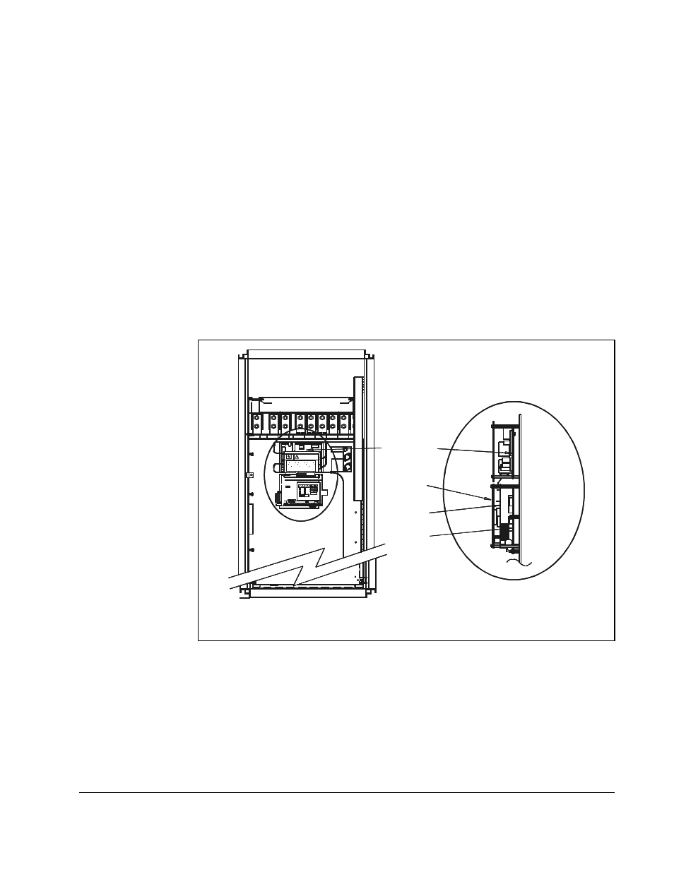 Side view (enlarged) front view | Rockwell Automation 2LW3000 LonWorks Communication Option Module for VTAC 7 Drives User Manual | Page 41 / 80
