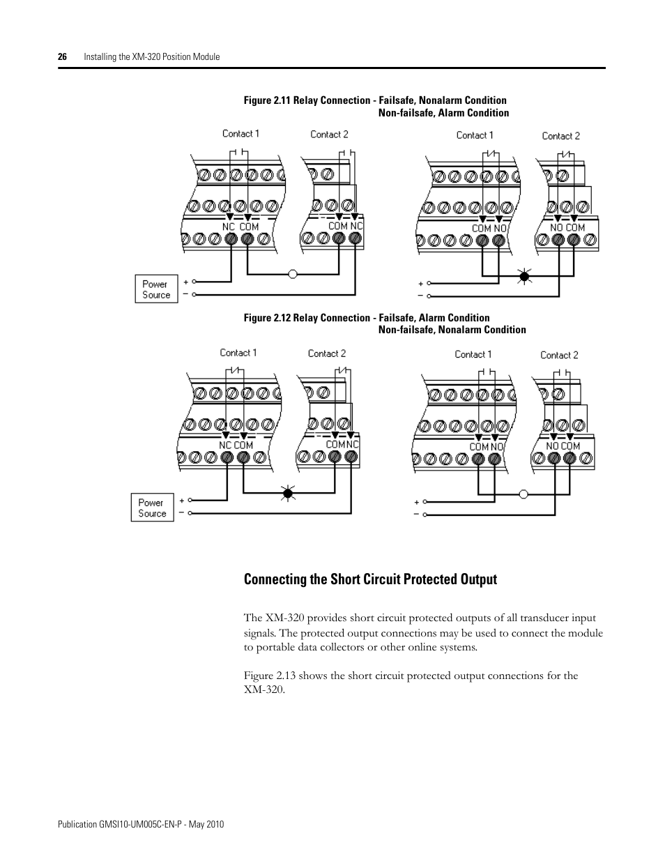 Connecting the short circuit protected output | Rockwell Automation 1440-TPS02-01RB XM-320 Position Module User Manual | Page 34 / 127
