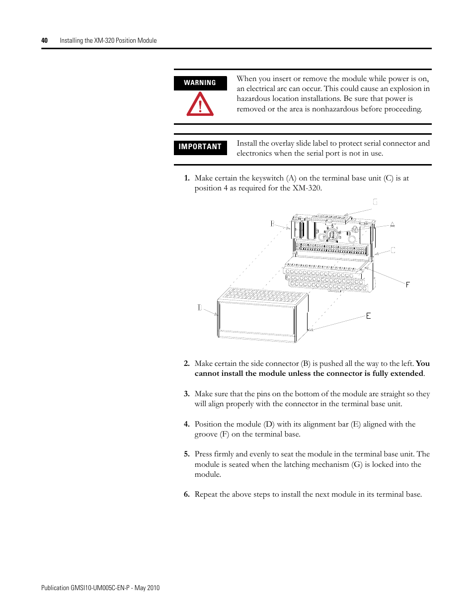 Rockwell Automation 1440-TPS02-01RB XM-320 Position Module User Manual | Page 48 / 127