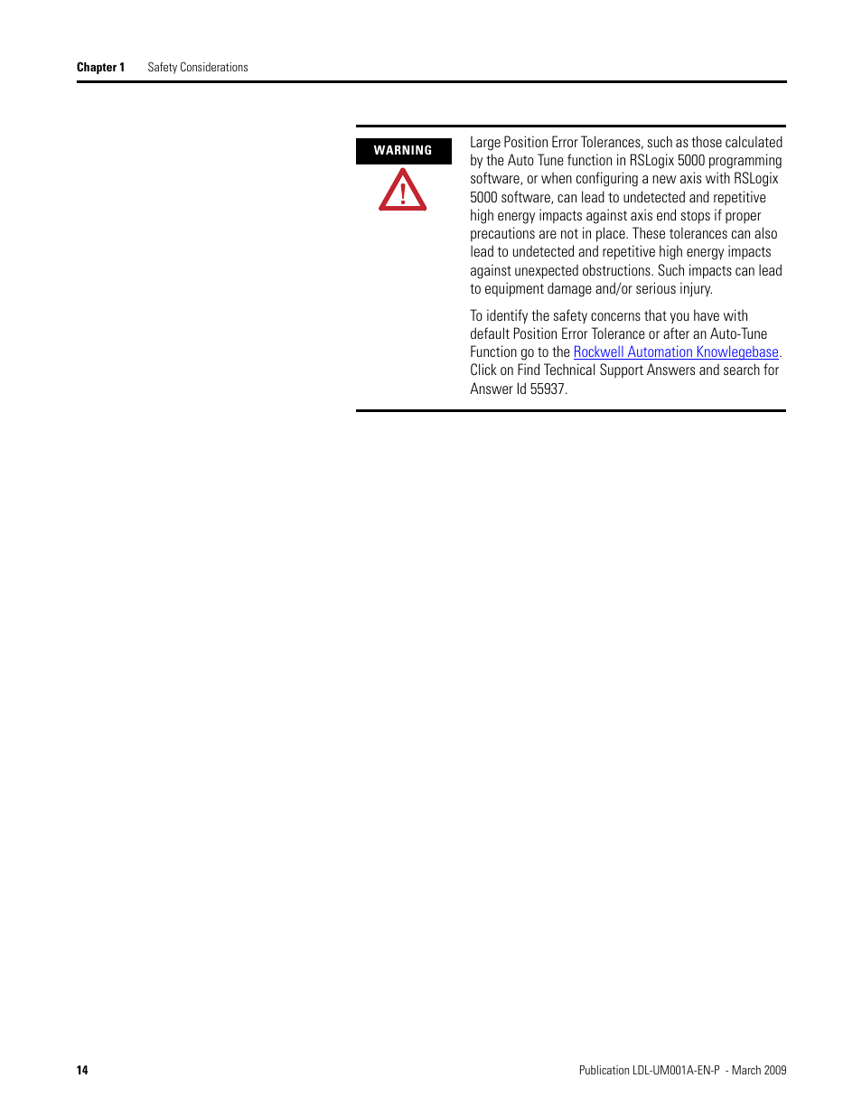 Rockwell Automation LDL Ironless Linear Servo Motors User Manual | Page 14 / 84