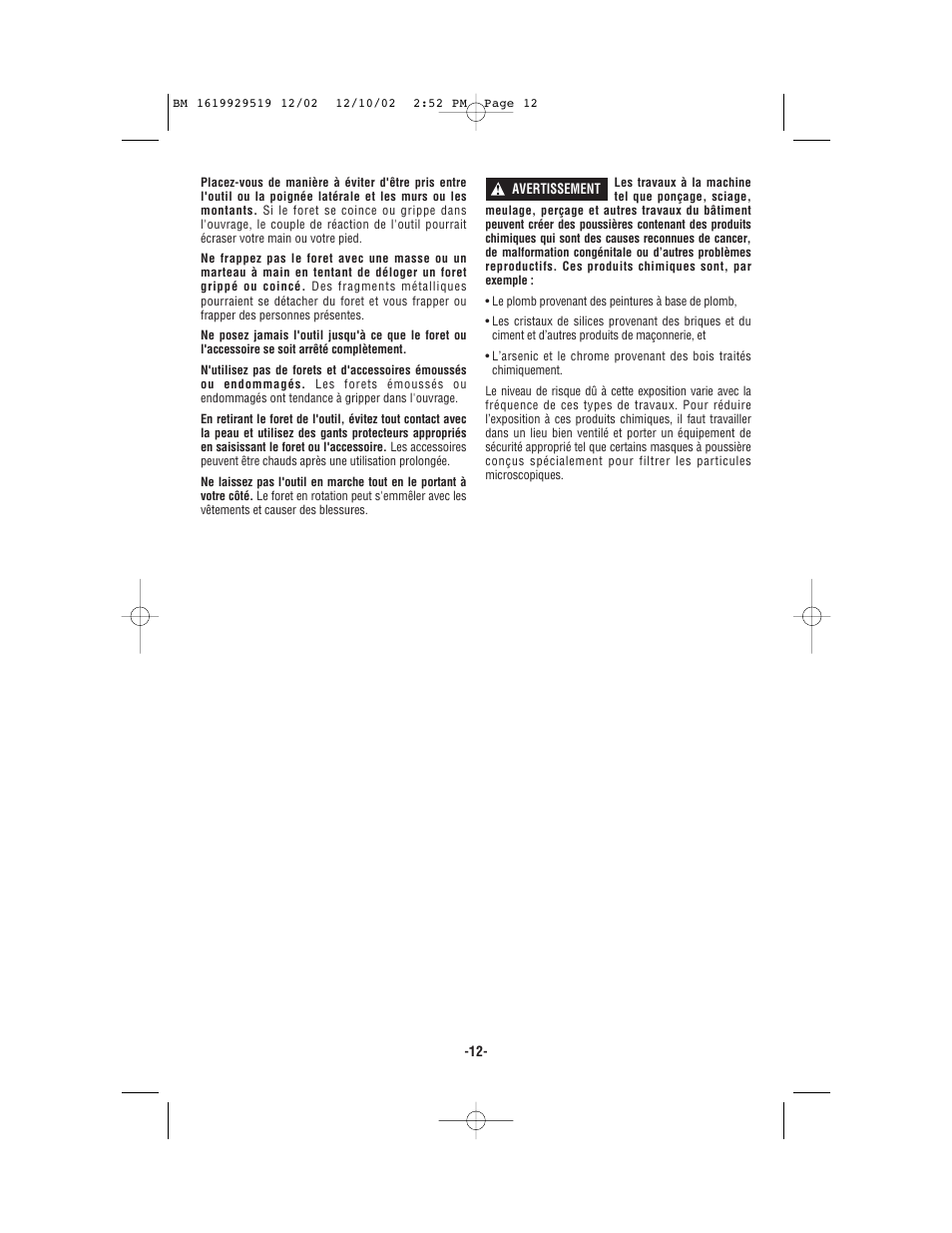 Bosch 11247 User Manual | Page 12 / 28