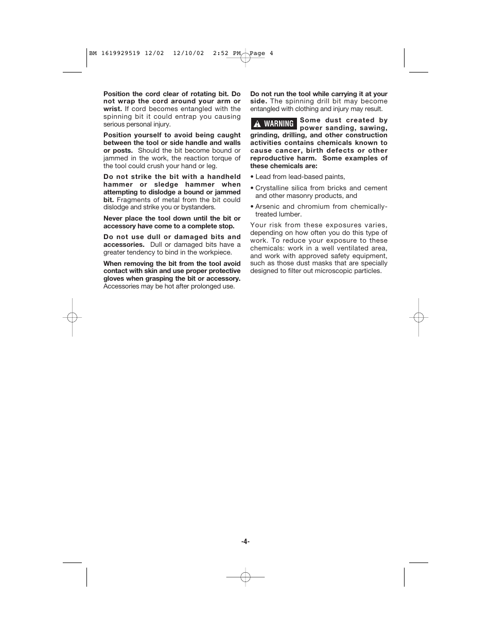 Bosch 11247 User Manual | Page 4 / 28