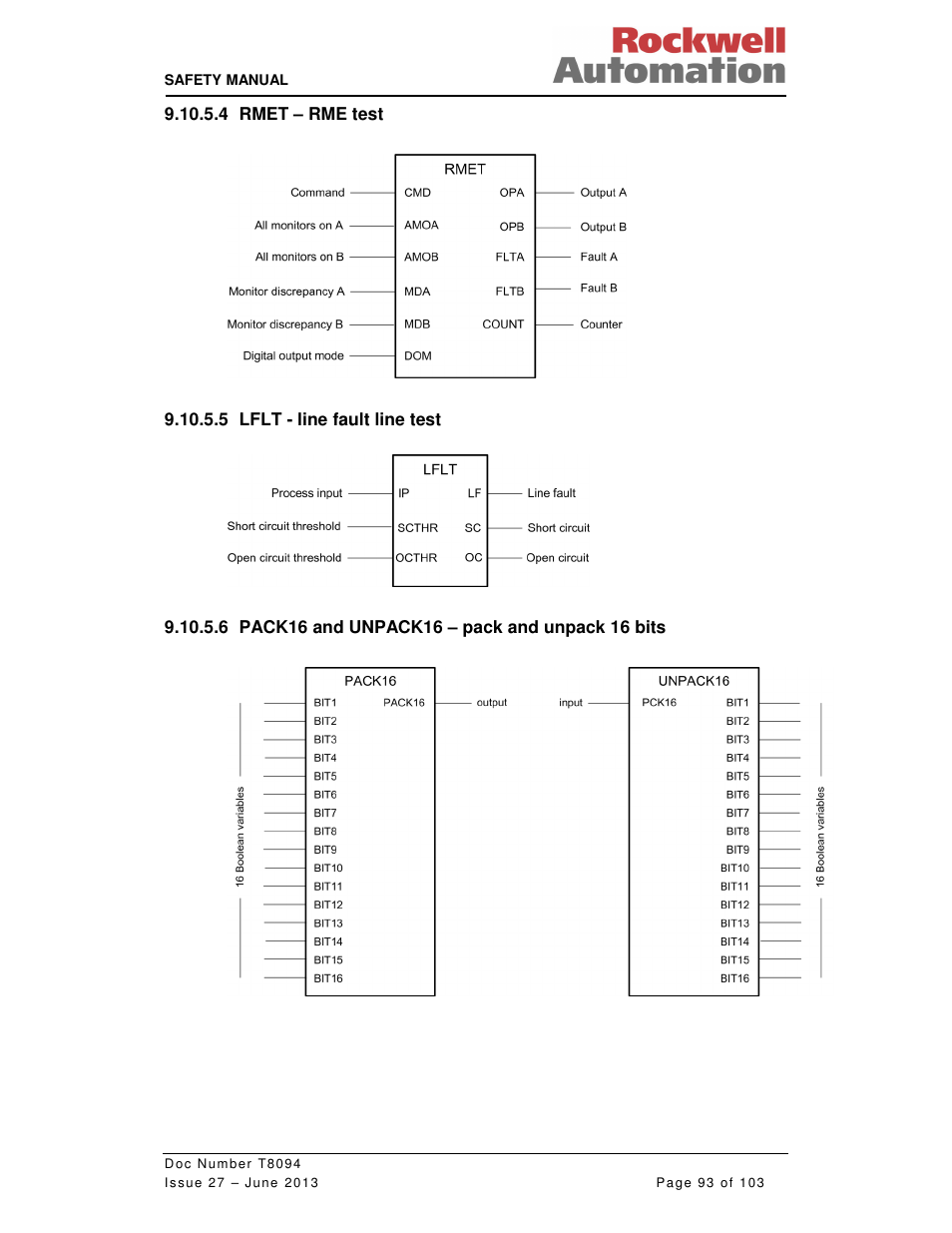 Rockwell Automation T8094 8000 Series TMR System Safety Manual User Manual | Page 114 / 124