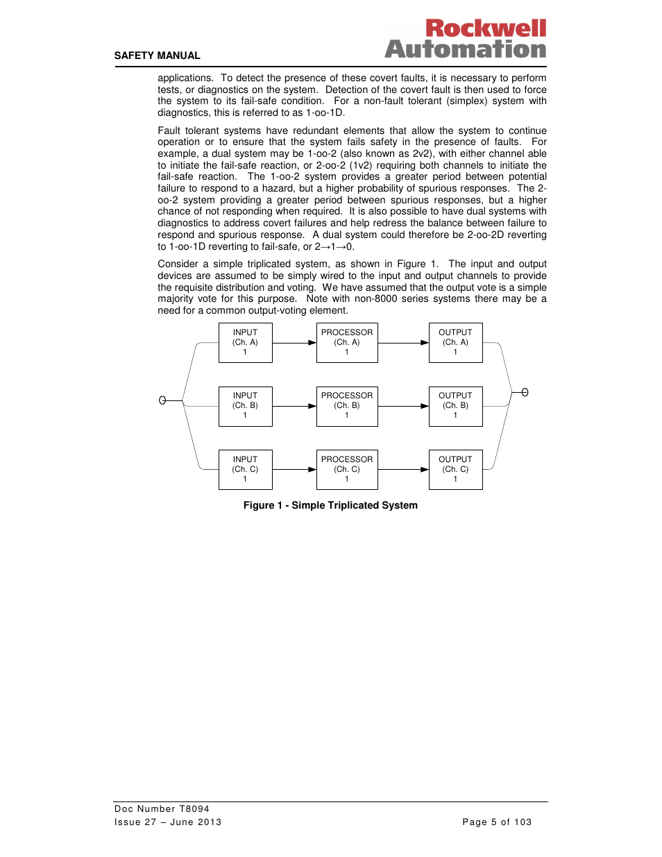 Rockwell Automation T8094 8000 Series TMR System Safety Manual User Manual | Page 26 / 124