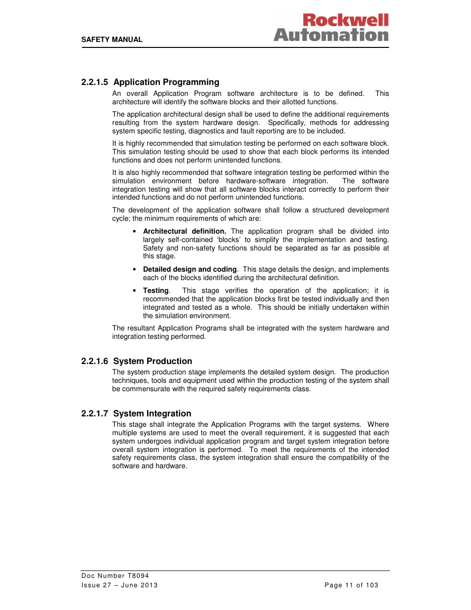 Rockwell Automation T8094 8000 Series TMR System Safety Manual User Manual | Page 32 / 124