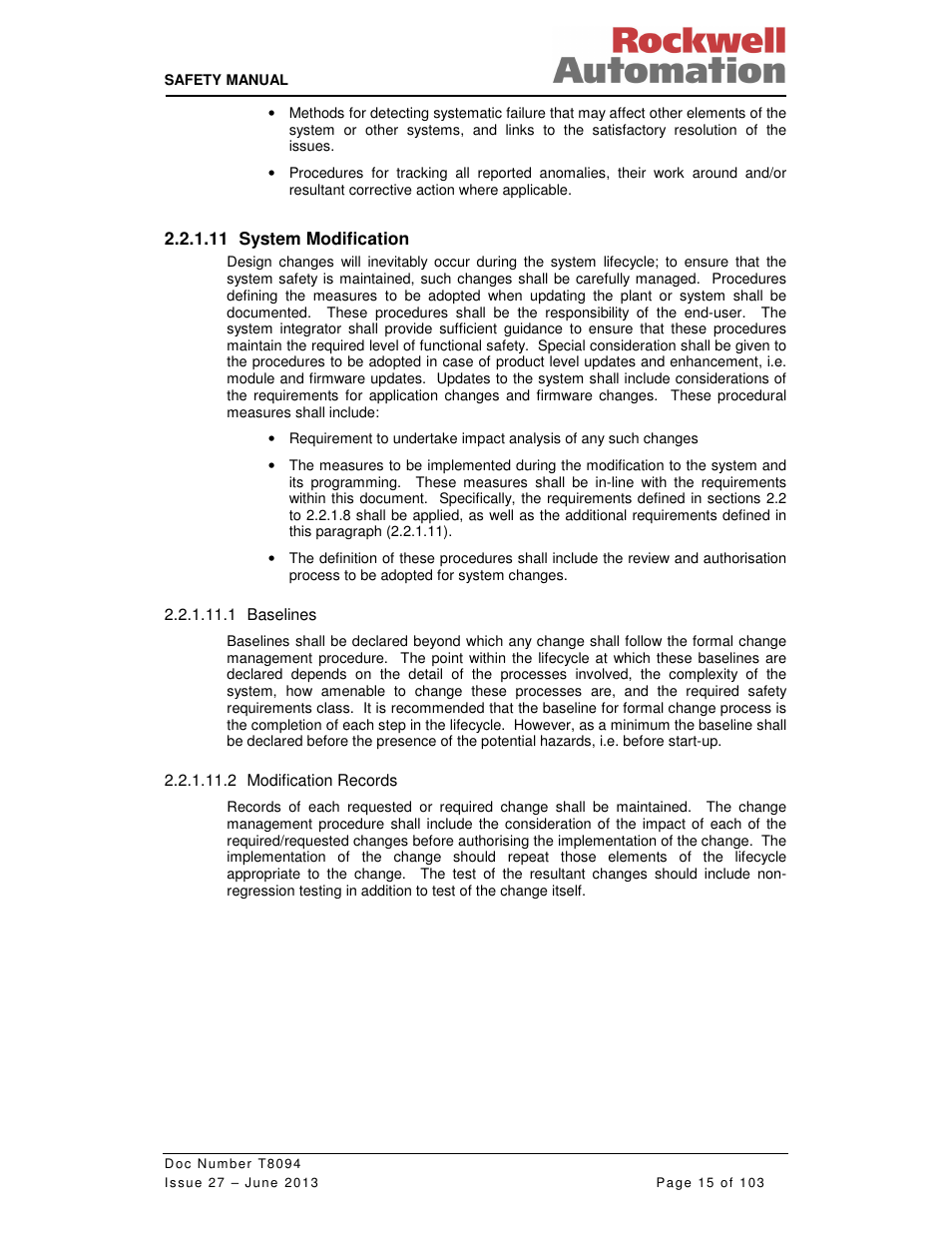 Rockwell Automation T8094 8000 Series TMR System Safety Manual User Manual | Page 36 / 124