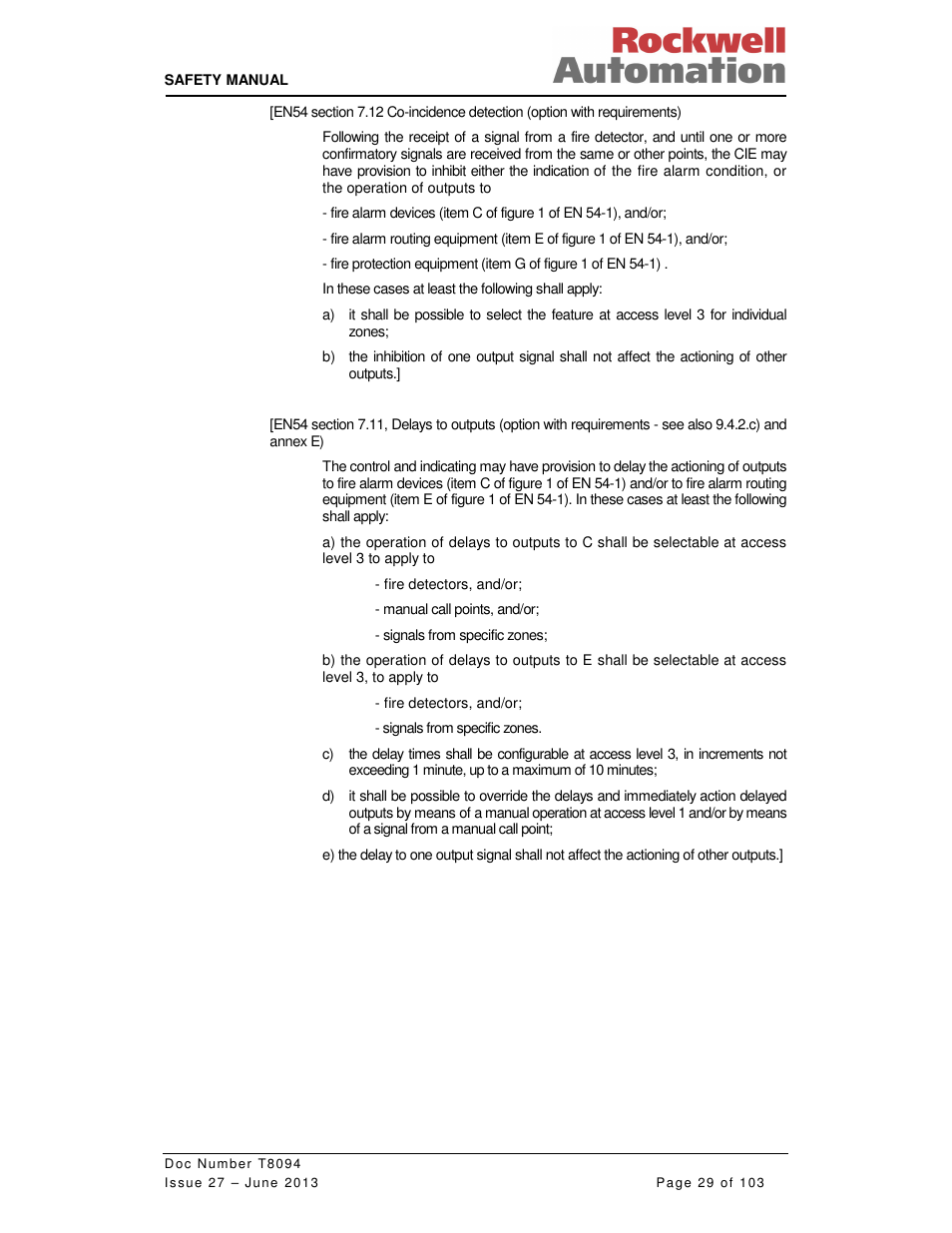 Rockwell Automation T8094 8000 Series TMR System Safety Manual User Manual | Page 50 / 124