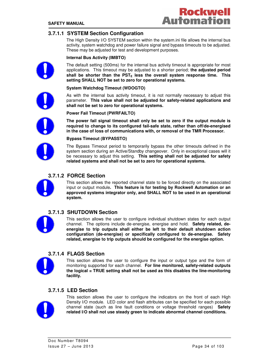 Rockwell Automation T8094 8000 Series TMR System Safety Manual User Manual | Page 55 / 124