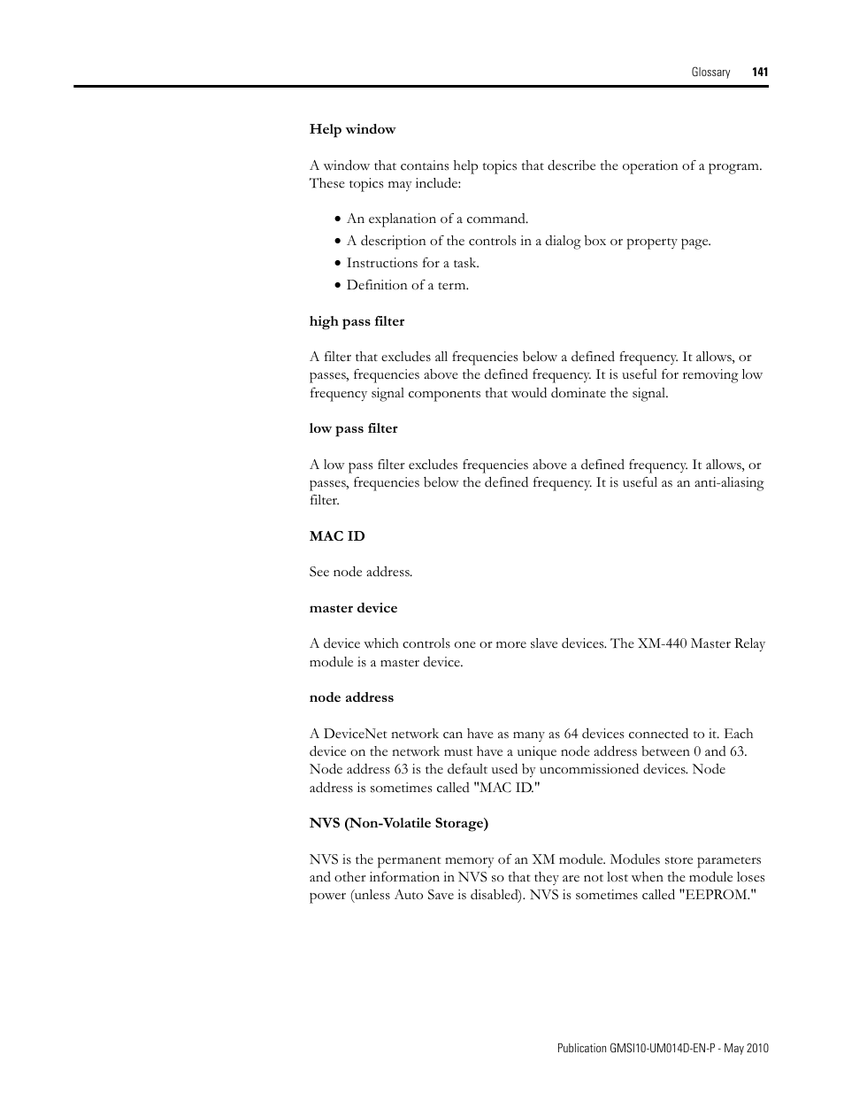 Rockwell Automation 1440-VLF02-01RA XM-121 Absolute Shaft Module User Manual | Page 149 / 158