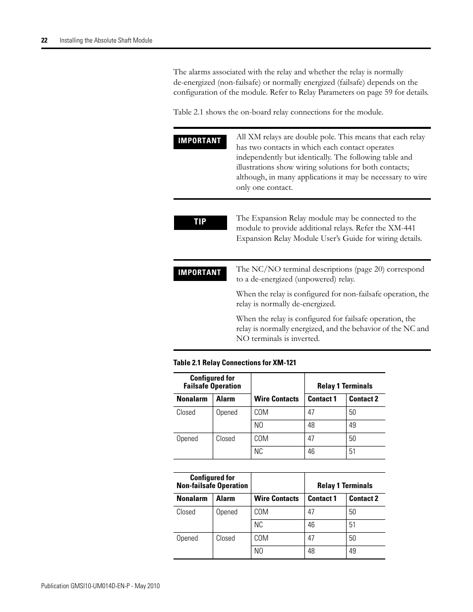 Rockwell Automation 1440-VLF02-01RA XM-121 Absolute Shaft Module User Manual | Page 30 / 158