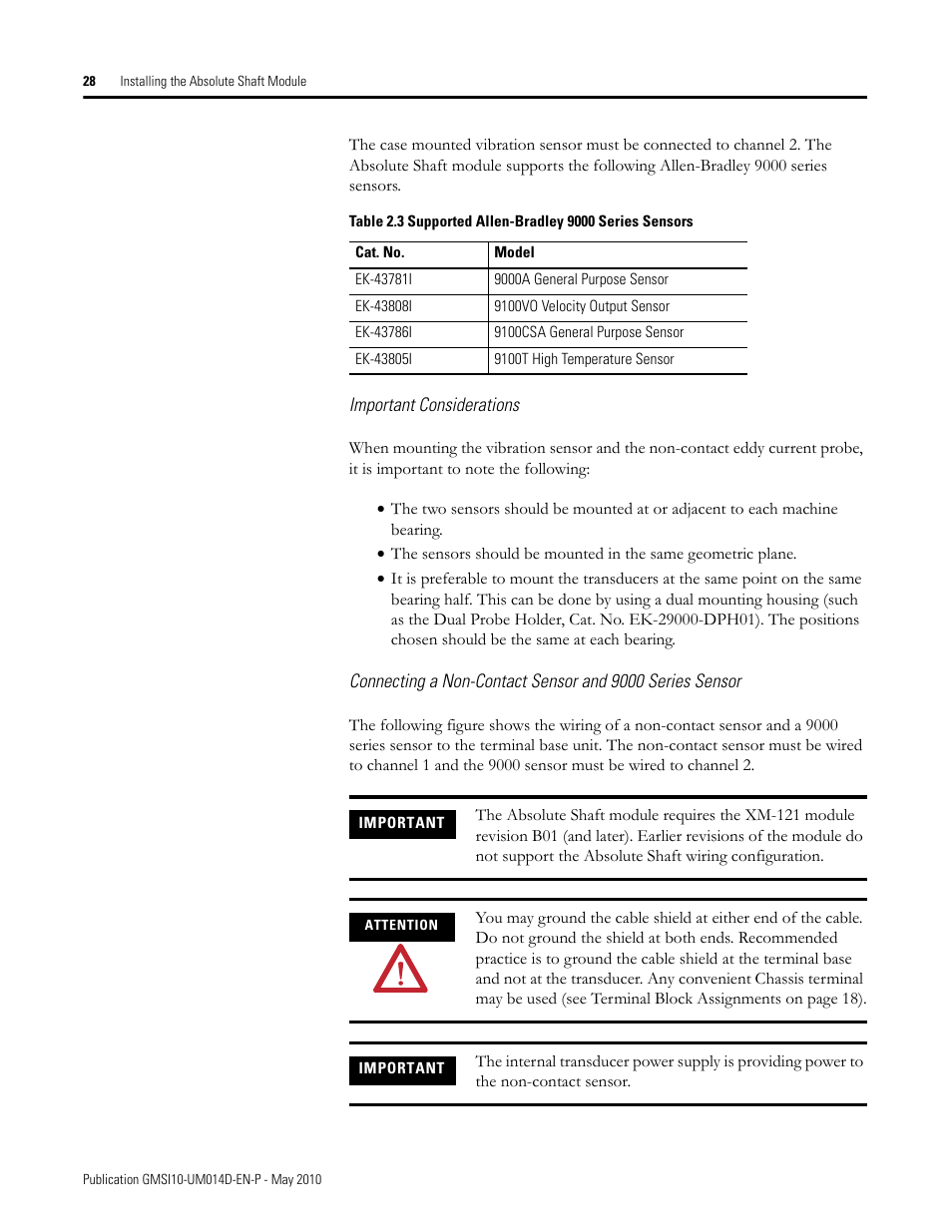 Rockwell Automation 1440-VLF02-01RA XM-121 Absolute Shaft Module User Manual | Page 36 / 158