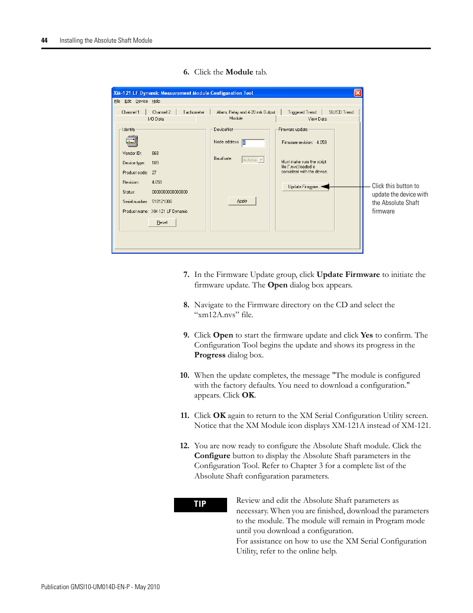 Rockwell Automation 1440-VLF02-01RA XM-121 Absolute Shaft Module User Manual | Page 52 / 158