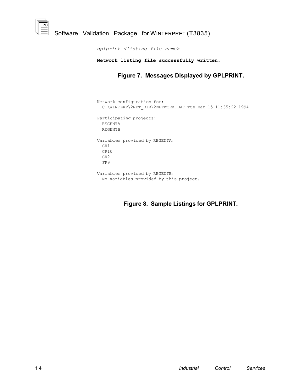 Rockwell Automation T3835 ICS Regent Software Validation Package for Winterpret User Manual | Page 14 / 14