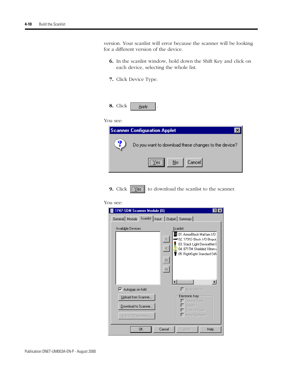 Rockwell Automation 1787-GEN2SKIT, -2, -3, -4, -5, -6, -7 DeviceNet Starter Kit User Manual User Manual | Page 106 / 142