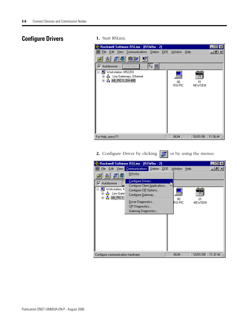 Configure drivers, Configure drivers -6 | Rockwell Automation 1787-GEN2SKIT, -2, -3, -4, -5, -6, -7 DeviceNet Starter Kit User Manual User Manual | Page 58 / 142