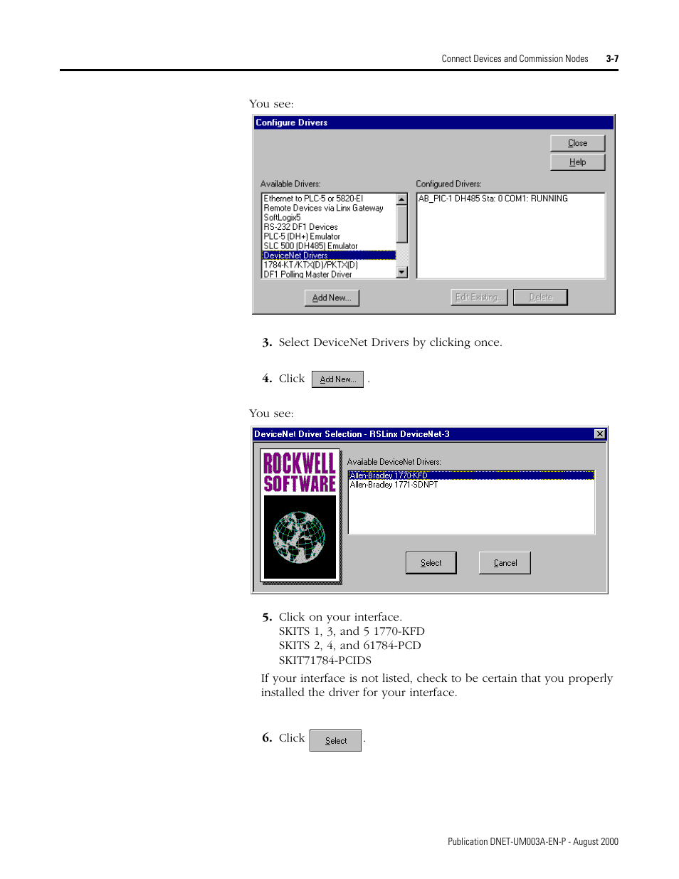 Rockwell Automation 1787-GEN2SKIT, -2, -3, -4, -5, -6, -7 DeviceNet Starter Kit User Manual User Manual | Page 59 / 142