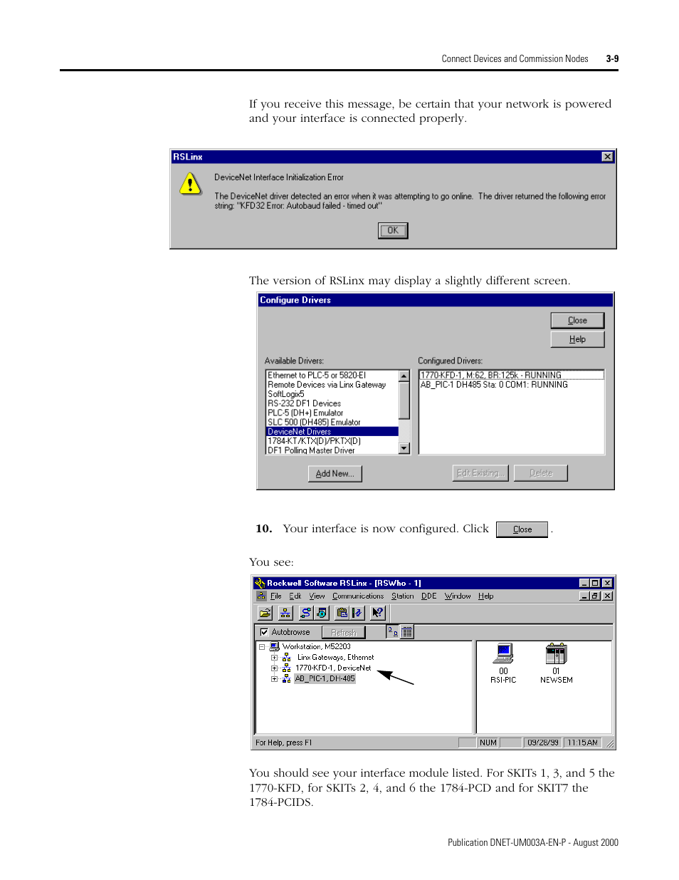 Rockwell Automation 1787-GEN2SKIT, -2, -3, -4, -5, -6, -7 DeviceNet Starter Kit User Manual User Manual | Page 61 / 142