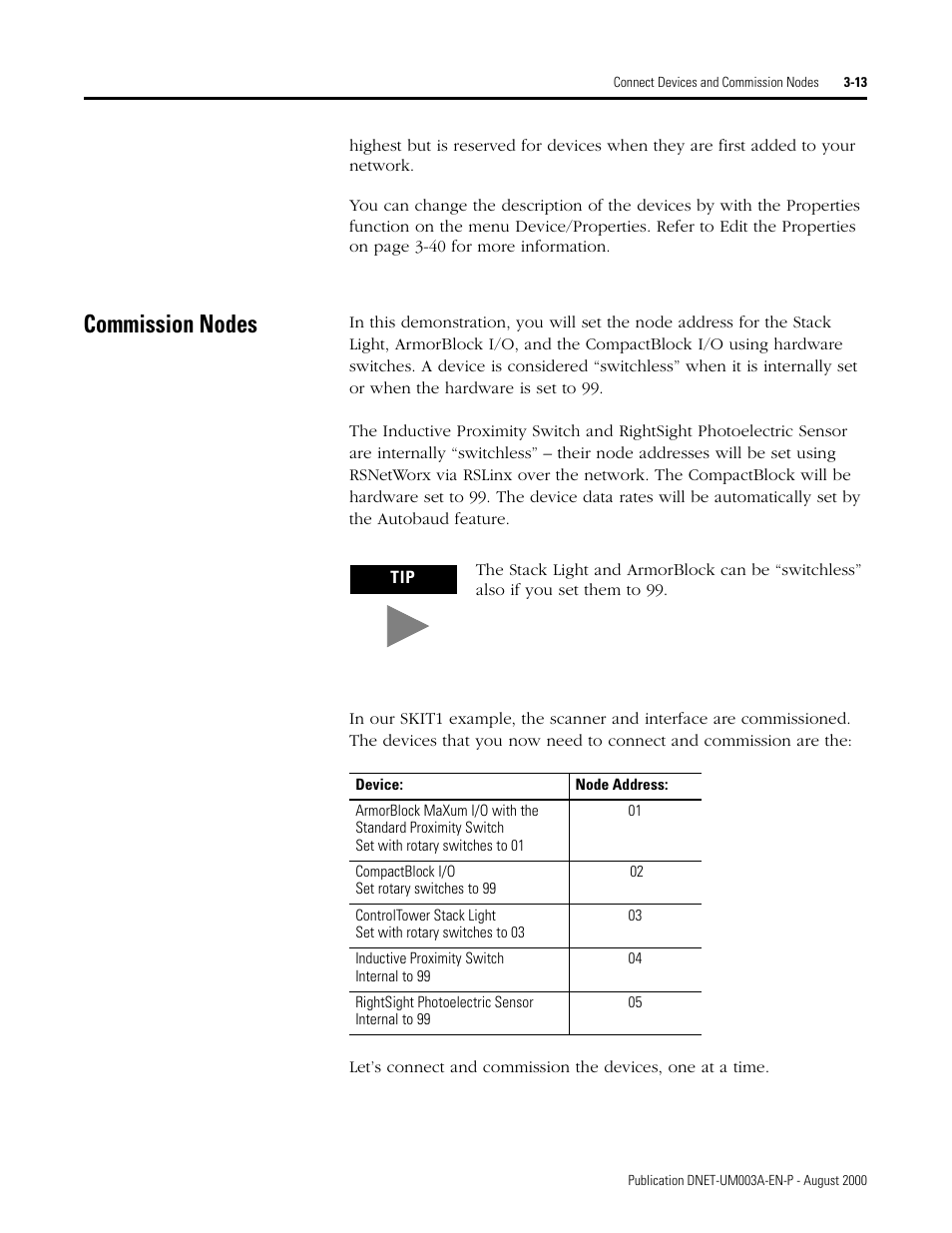 Commission nodes, Commission nodes -13 | Rockwell Automation 1787-GEN2SKIT, -2, -3, -4, -5, -6, -7 DeviceNet Starter Kit User Manual User Manual | Page 65 / 142