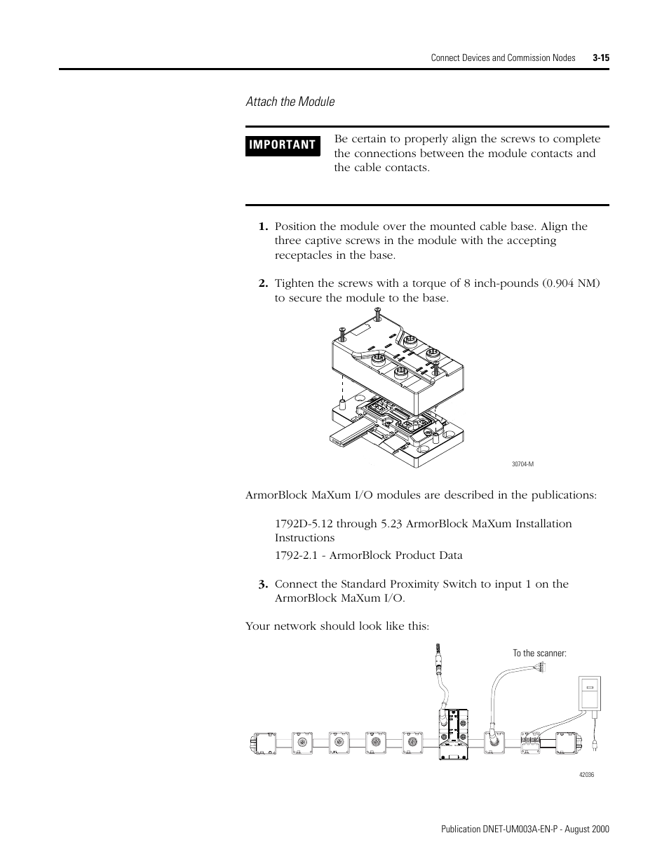 Attach the module | Rockwell Automation 1787-GEN2SKIT, -2, -3, -4, -5, -6, -7 DeviceNet Starter Kit User Manual User Manual | Page 67 / 142