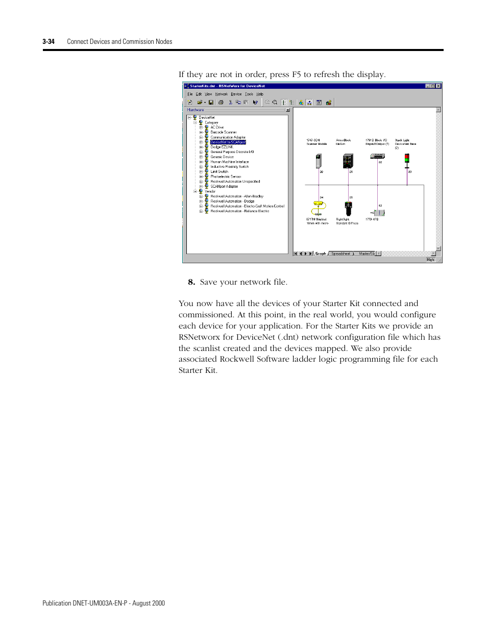 Rockwell Automation 1787-GEN2SKIT, -2, -3, -4, -5, -6, -7 DeviceNet Starter Kit User Manual User Manual | Page 86 / 142