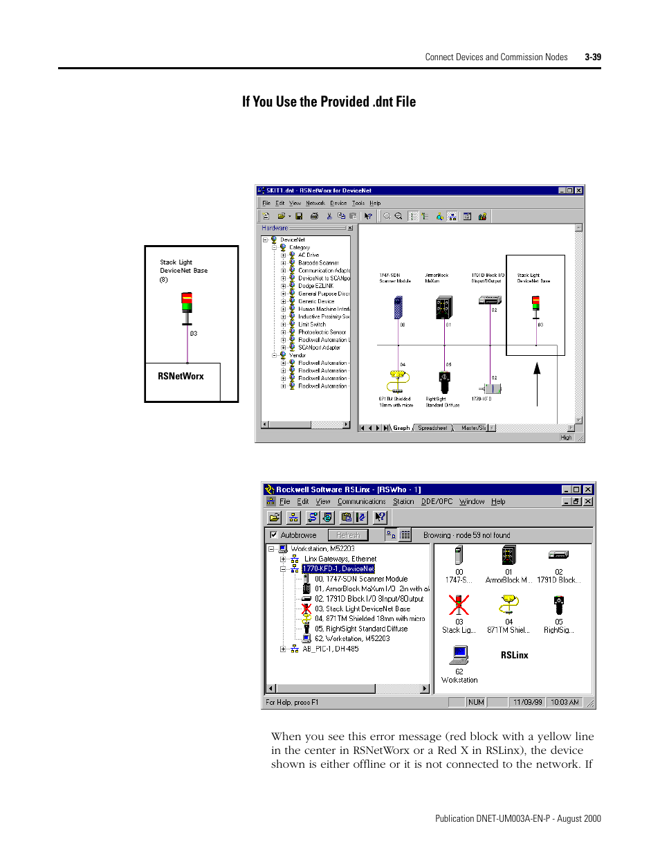 If you use the provided .dnt file -39, If you use the provided .dnt file | Rockwell Automation 1787-GEN2SKIT, -2, -3, -4, -5, -6, -7 DeviceNet Starter Kit User Manual User Manual | Page 91 / 142