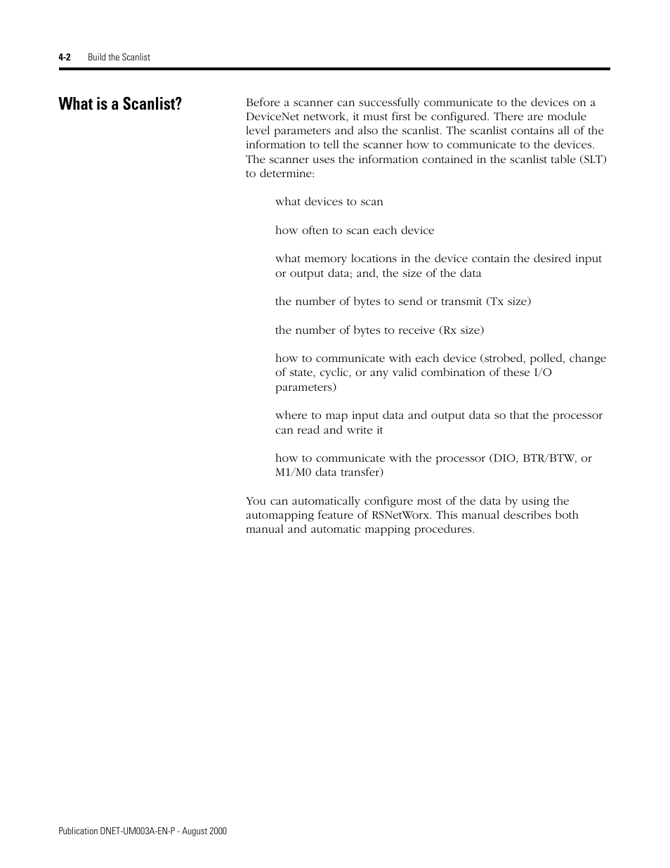 What is a scanlist, What is a scanlist? -2 | Rockwell Automation 1787-GEN2SKIT, -2, -3, -4, -5, -6, -7 DeviceNet Starter Kit User Manual User Manual | Page 98 / 142