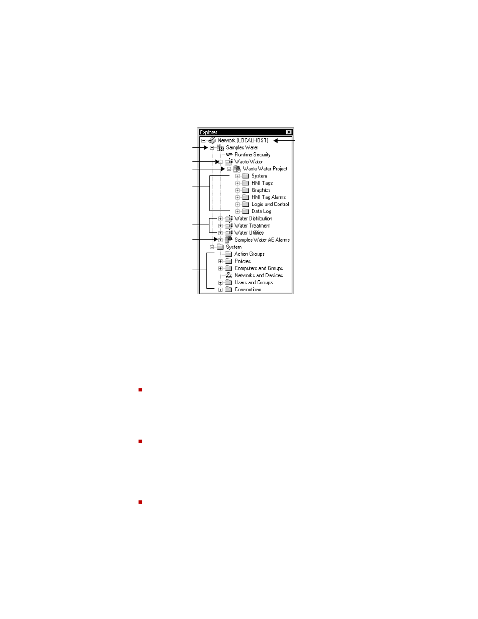 Parts of a network distributed application, Parts of a network distributed application – 2 | Rockwell Automation FactoryTalk View Site Edition Users Guide User Manual | Page 124 / 696