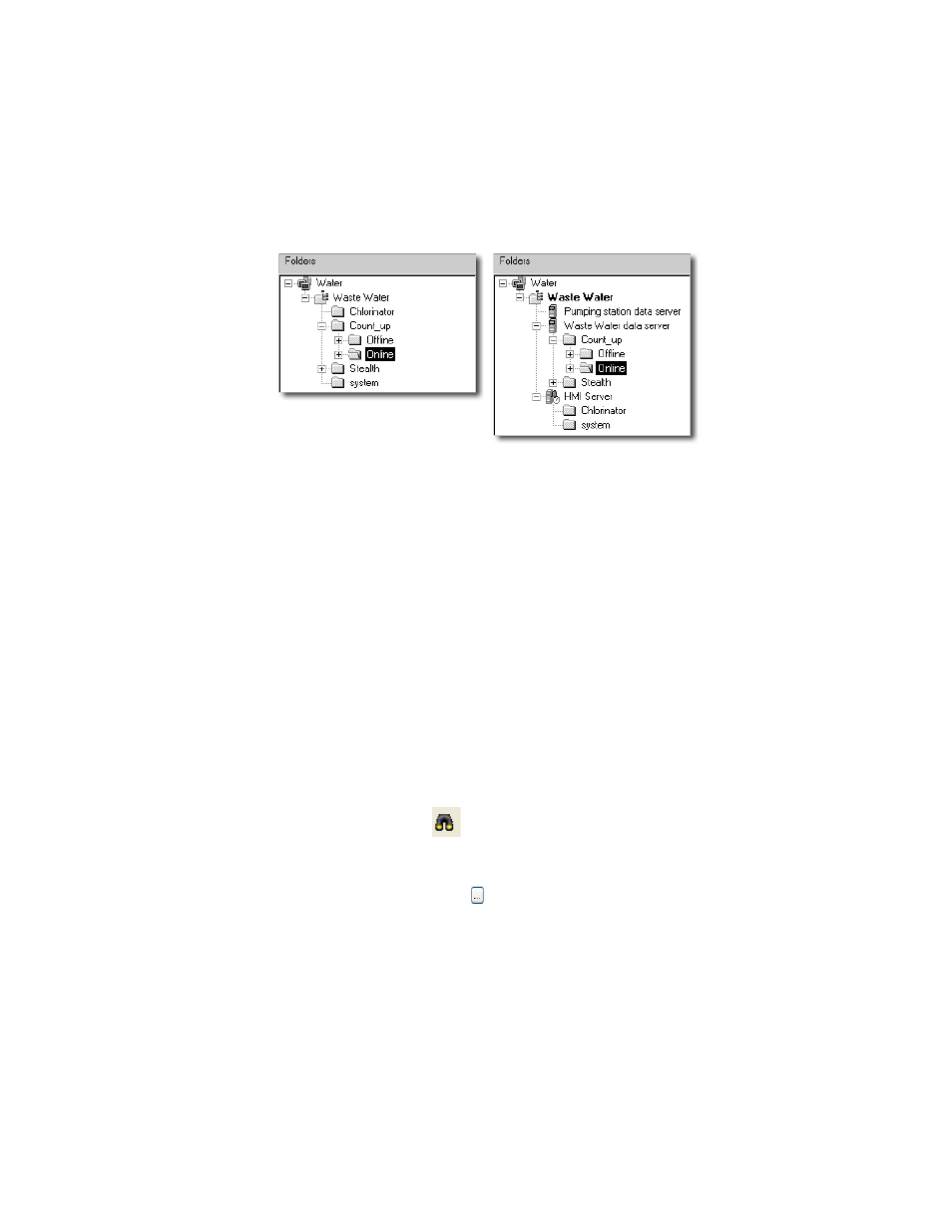 Finding tags in the home area, Searching for and selecting tags, Finding a tag or text string | Finding tags in the home area – 10, Searching for and selecting tags – 10, Finding a tag or text string – 10 | Rockwell Automation FactoryTalk View Site Edition Users Guide User Manual | Page 194 / 696