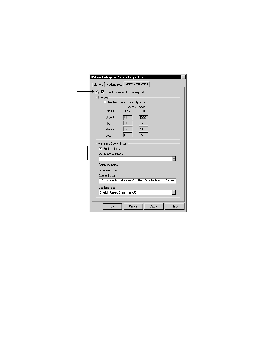 Specifying a device-based alarm source, Specifying a device-based alarm source – 20 | Rockwell Automation FactoryTalk View Site Edition Users Guide User Manual | Page 276 / 696