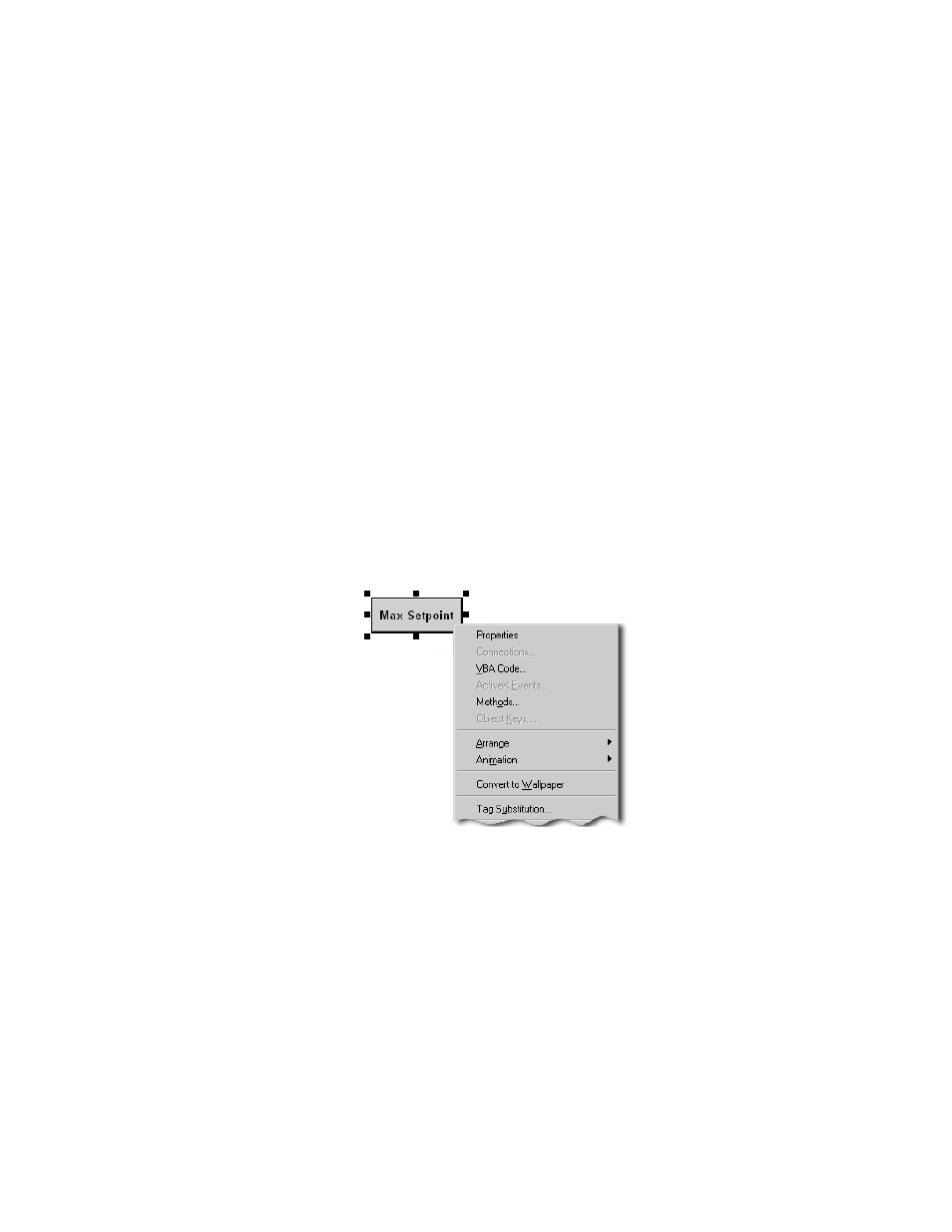 Selecting objects, Using shortcut menus to perform actions quickly, Techniques for working with graphic objects | Techniques for working with graphic objects – 9 | Rockwell Automation FactoryTalk View Site Edition Users Guide User Manual | Page 397 / 696