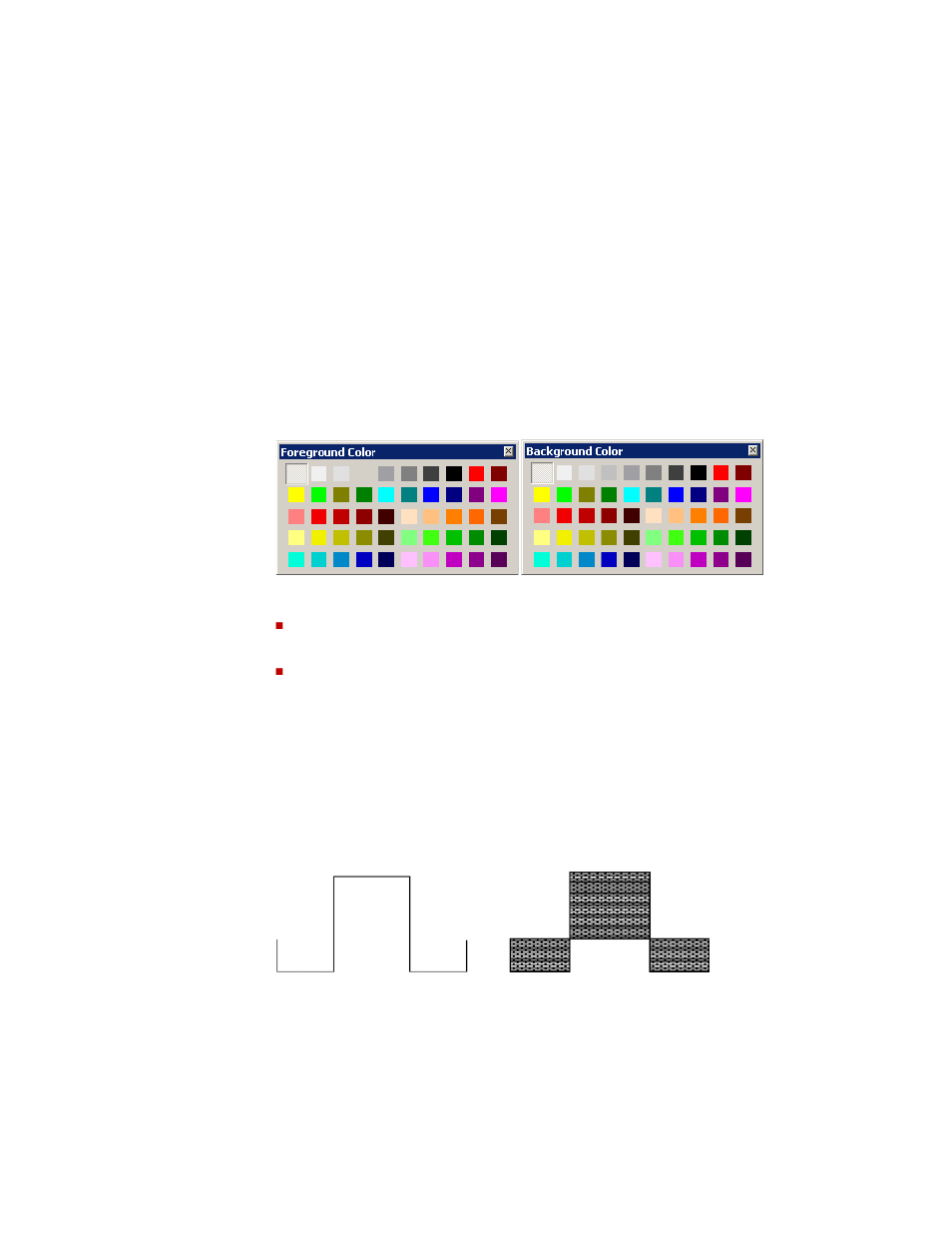 Applying colors, Applying pattern styles and colors | Rockwell Automation FactoryTalk View Site Edition Users Guide User Manual | Page 409 / 696