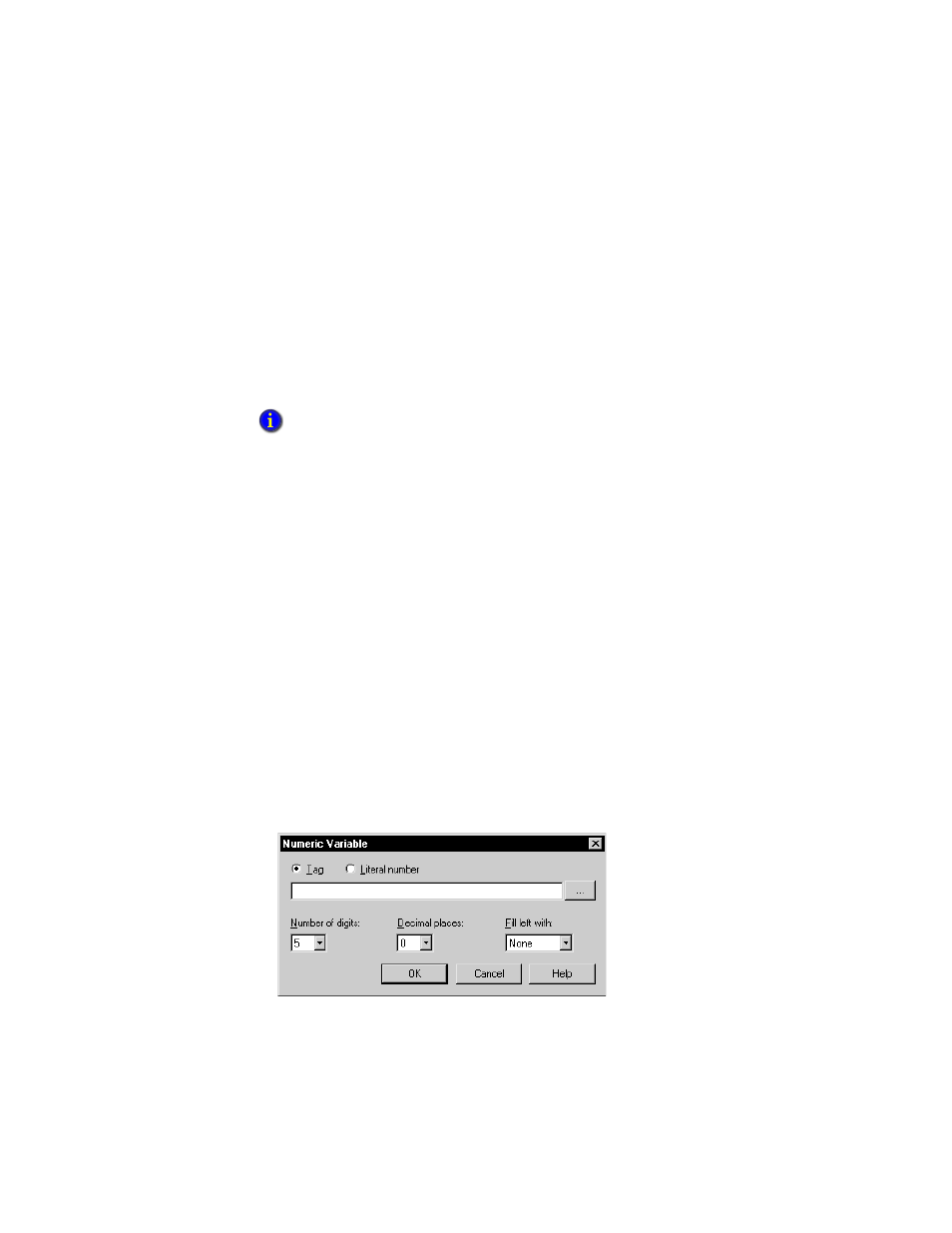 Creating numeric embedded variables, Creating numeric embedded variables – 3 | Rockwell Automation FactoryTalk View Site Edition Users Guide User Manual | Page 571 / 696