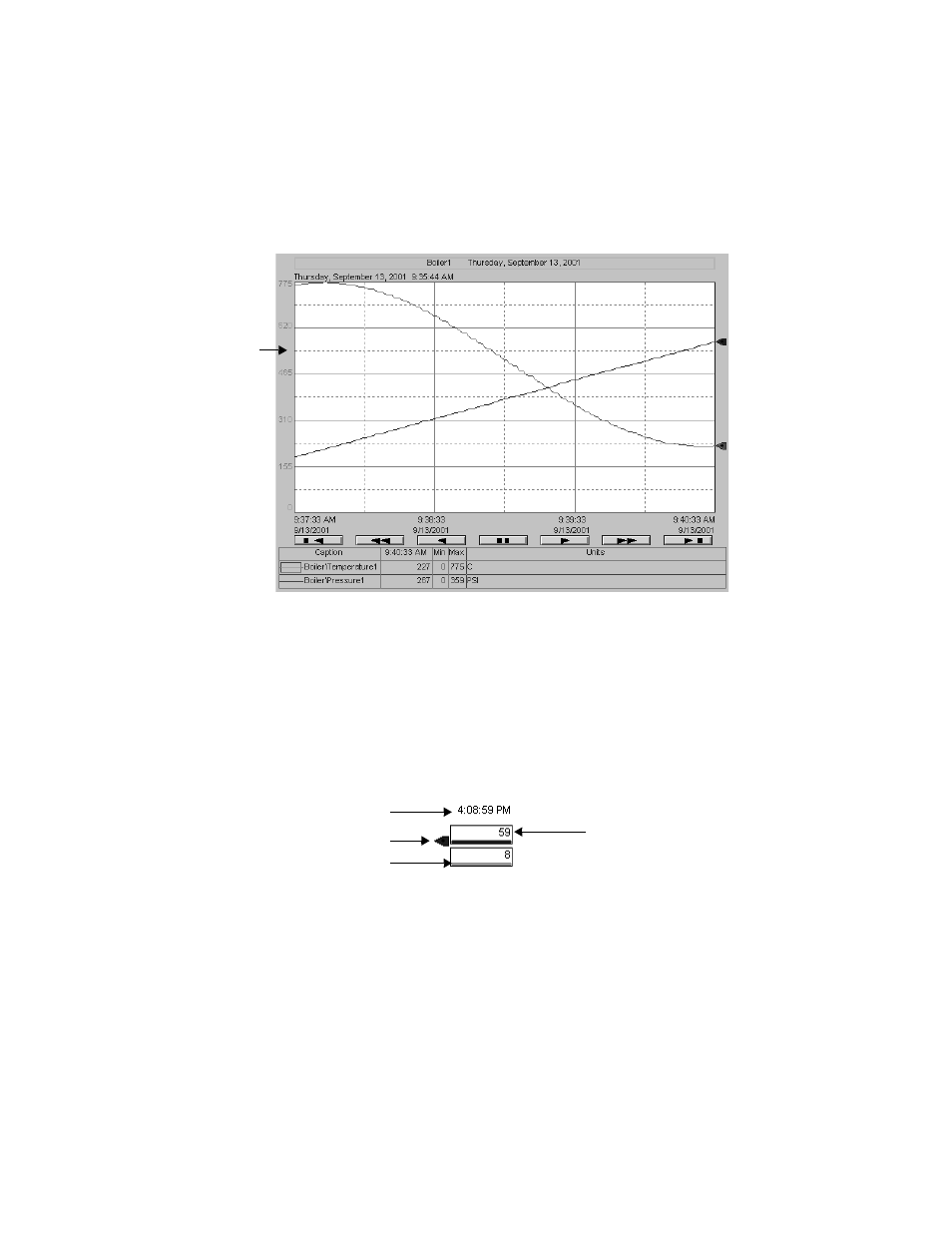 Showing a current value legend, Showing a current value legend – 15 | Rockwell Automation FactoryTalk View Site Edition Users Guide User Manual | Page 611 / 696