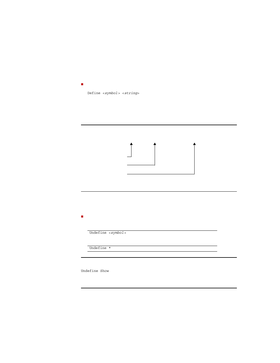 Example: the define command, Example: undefining symbols | Rockwell Automation FactoryTalk View Site Edition Users Guide User Manual | Page 653 / 696