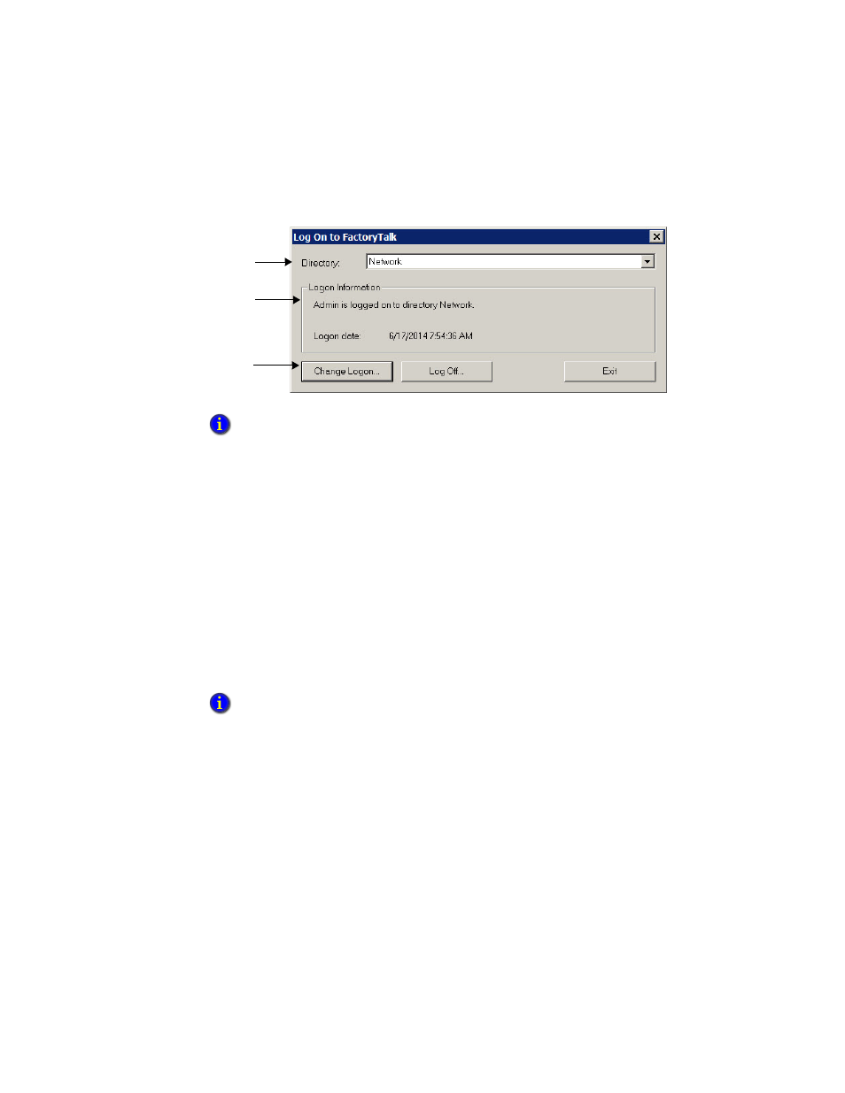 Logging on to factorytalk view studio, Logging on to factorytalk view studio – 5 | Rockwell Automation FactoryTalk View Site Edition Users Guide User Manual | Page 87 / 696
